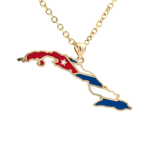Cadena con dije de Cuba
